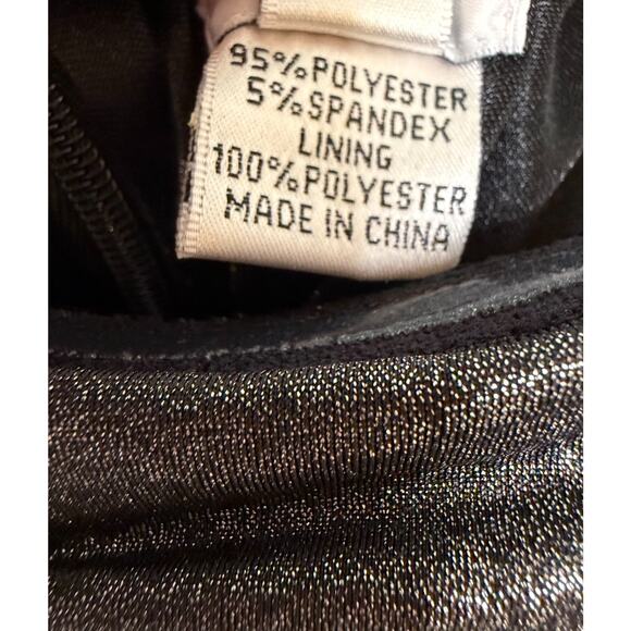 Cache Strapless Silver Shimmer Rouched Drs Sz 8 Festive Holiday Party Cocktail - Picture 4 of 7